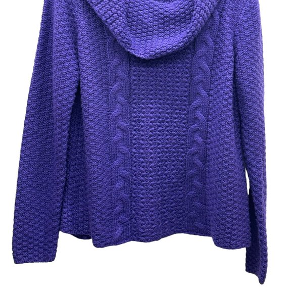 Vintage Chico’s Turtle Neck Women’s Knit Mock Neck Sweater Purple - Size 2 - Picture 3 of 7